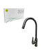 Black Counter-Mounted Kitchen Faucet