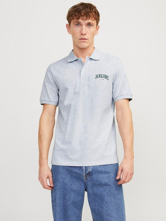 Jack & Jones Polo Bluză cu mânecă scurtă Gri