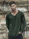 Langarmbluse Khaki