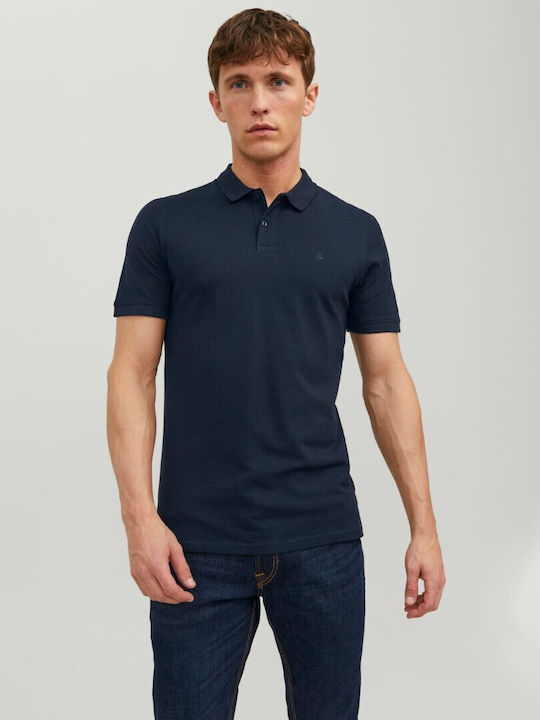 Jack & Jones Polo Μπλούζα Κοντομάνικη Grey