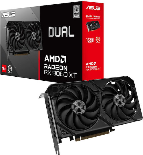 Asus Radeon RX 9060 XT 16GB GDDR6 Dual Graphics Card