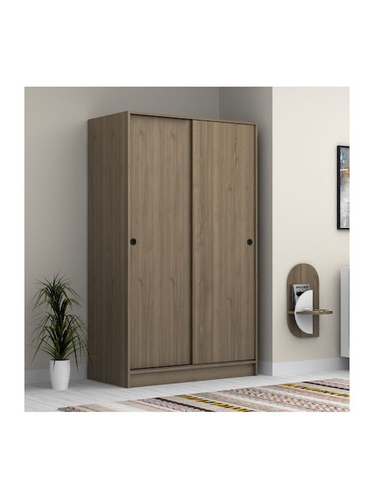 Double Door Wardrobe Sliding Regio Walnut 120x6...