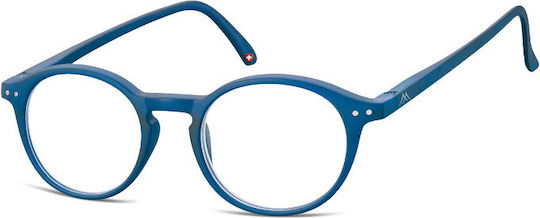 Montana Eyewear Reading Glasses +3.50 in Blue color MR65B