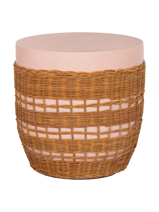 Round Side Table Pink M44.5xL44.5xH45cm