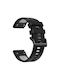 Garmin Instinct Brățară Sport Dublu Culoare din Silicon 22mm Negru+Gri