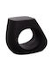 Stool For Living Room made of Polypropylene Black 58x28x45.5cm