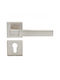 Ilavio Lever Middle Door with Rosette 2496 Pair Silver