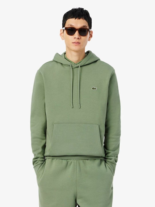 Lacoste Ζακέτα με Κουκούλα Πράσινο