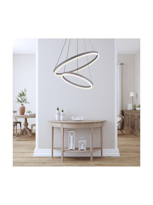 Lightex Caterina Lustră Alb 60x60cm.