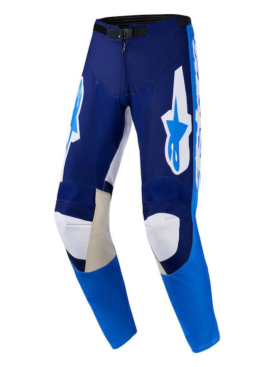 Pantaloni Moto Alpinestars Racer Riway Albastru Alb