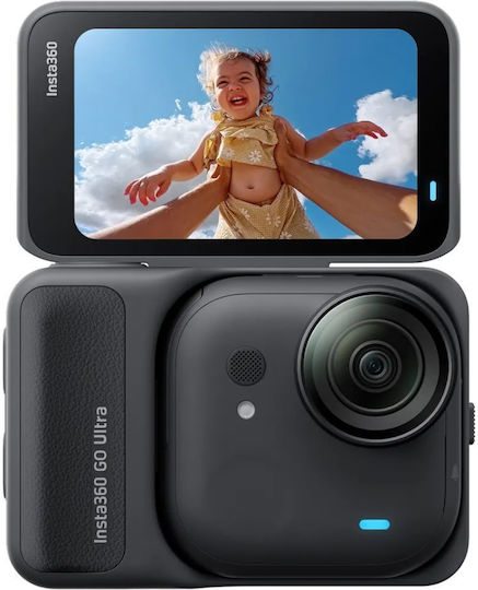 Insta360 GO Ultra Action Camera 4K Ultra HD Underwater Standard Bundle with Touch Screen 2.5" and Wi-Fi Black