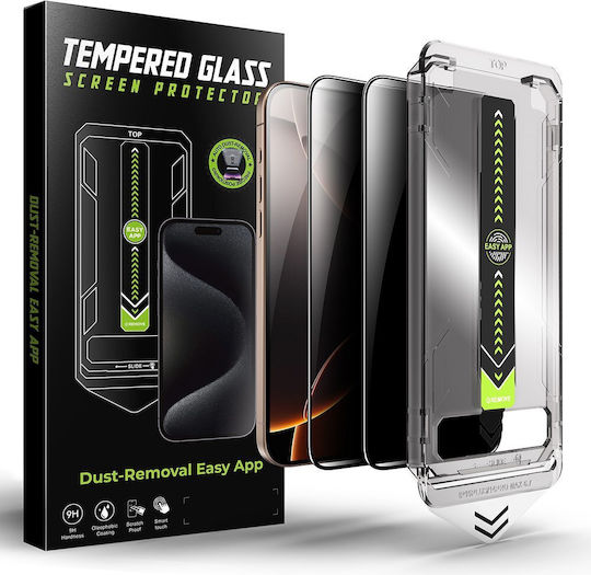 Techsuit Privatsphäre Gehärtetes Glas 2Stück (iPhone 12 Pro Max)