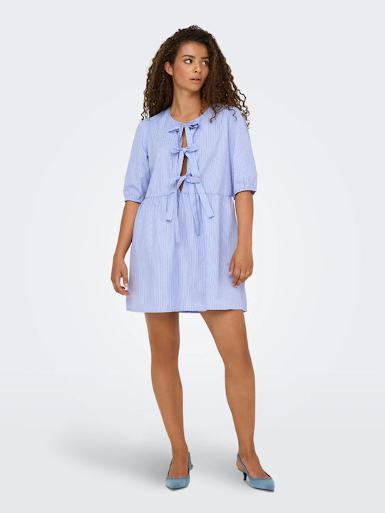 Tessa Sommer Mini Damenkleid Hellblau