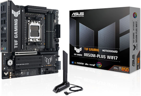 Asus TUF GAMING B850M-PLUS WIFI7 Mainboard Micro ATX mit AMD AM5 Sockel