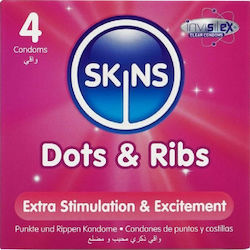 Skins Προφυλακτικά Premium 4τμχ 52mm Natural