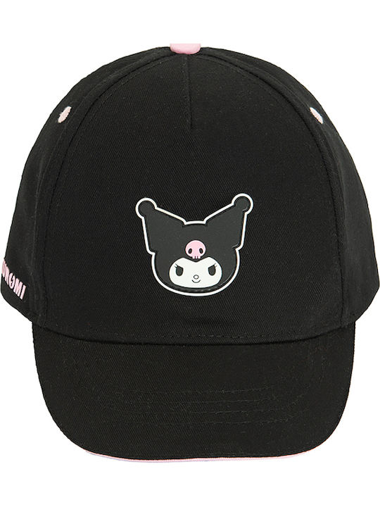Cool Club Детска Шапка С Козирка Текстилна Kuromi Черна