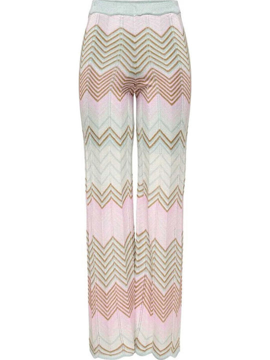Women's Fabric Trousers Pink