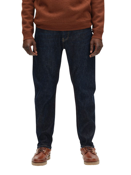 Men's Jeans Pants with Loose Tapered Fit Blue