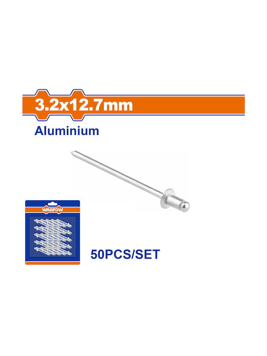 Wadfow Aluminum Rivet 3.2/12.7mm 50pcs