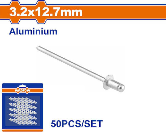 Wadfow Aluminum Rivet 3.2/12.7mm 50pcs