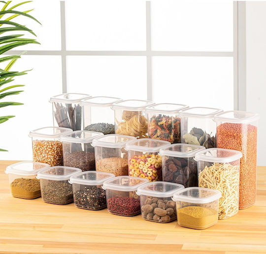 UnicUtil Set 18 Bucăți Vaze Utilizare Generală cu Capac Plastic Alb 550ml 18 Bucăți UnicUtil Set 18 Bucăți Vaze Utilizare Generală cu Capac Plastic Alb 550ml 18 Bucăți