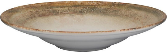 Kutahya Porselen Porcelain Salad Bowl Beige 27x27cm