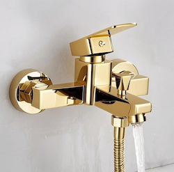 Poly Mixing Bathtub Shower Faucet Gold