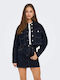 Damen Jean Jacke Marineblau