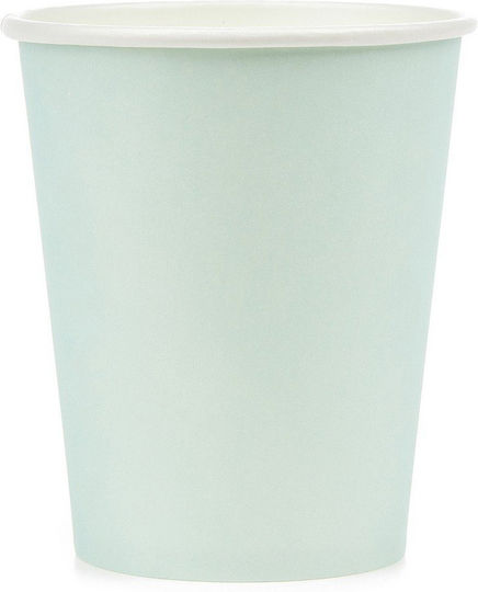 Einwegbecher Papier Türkis 250ml 10Stück