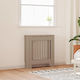vidaXL Brown Particleboard Radiator Cover 78x19x81.5cm 2 Pieces