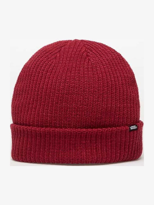 Core Basic Beanie Beanie Knitted in Burgundy color