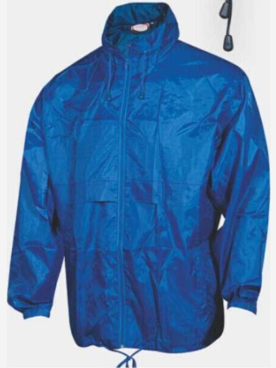 Fageo Arbeitsjacke mit Kapuze Blau