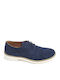 Leder Herren Freizeitschuhe Blau