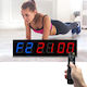 Kyx--0040 Digital Stoppuhren Mehrzweck Timer Led 4 Zoll 6 Stellen Sport Gymnastik EU Stecker Schwarz