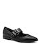 Women's Ballerina Shoes with Strap Black
