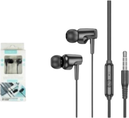 Ap-12359 In-ear Handsfree Headphones with Connector 3.5mm Black