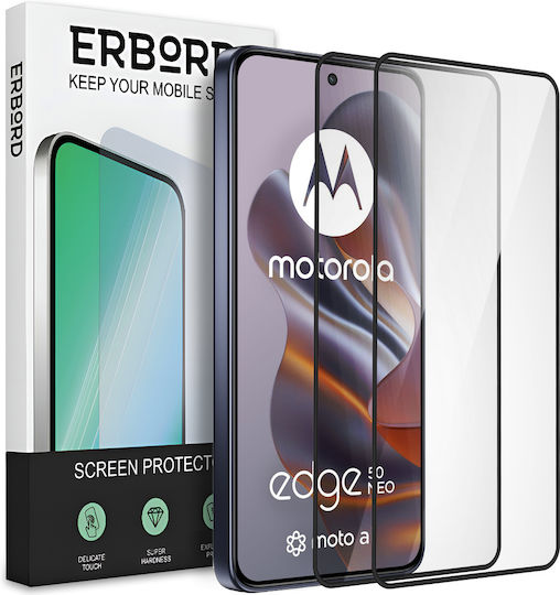2x Motorola Edge 50 Neo Erbord 3D Vollständiger Displayschutz Schnell Vollbild