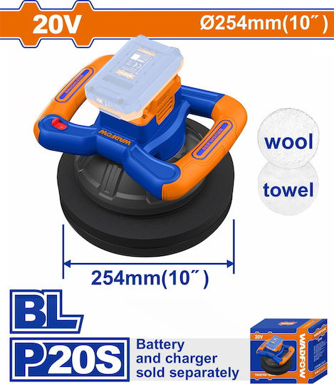 Wadfow WHL35254 Ротационен Полираща машина Brushless