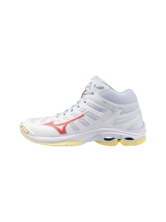 Voltage 2 Mid Дамски Спортни обувки Волейбол White / Yellow / Red