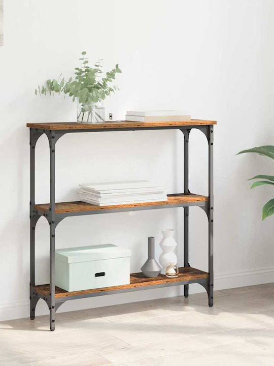 Metal Console Table Coffee L75xW22.5xH75cm