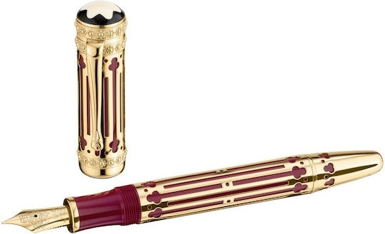 MontBlanc Πένα Γραφής Ασημί με Μπλε Μελάνι