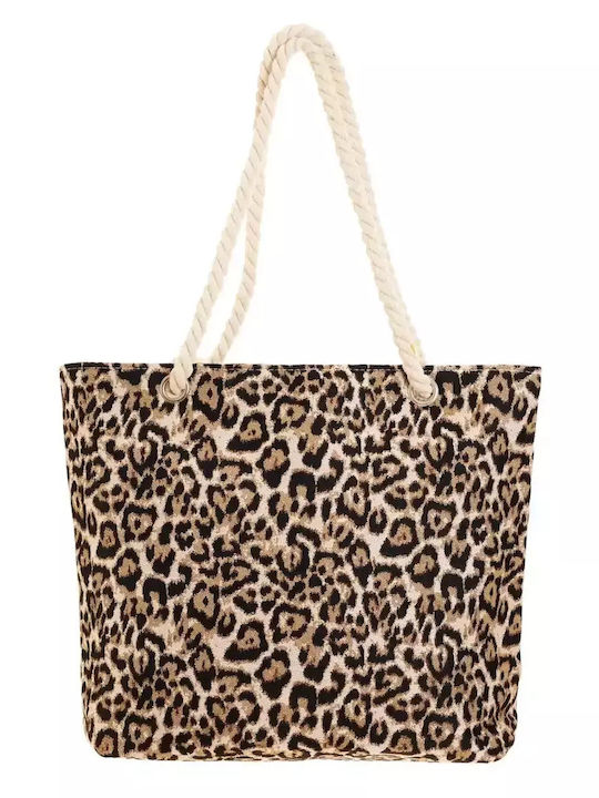 Signare Geantă De Plajă Din Material Textil Leopard