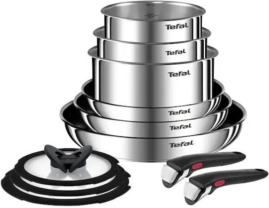Tefal Ingenio Emotion Комплект съдове за готвене от Алуминий с Незалепващо Покритие 6 бр