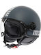 MomoDesign FGTR Classic E2206 Candy Matt Ottanio Grey/White Motorcycle Helmet Jet ECE 22.06