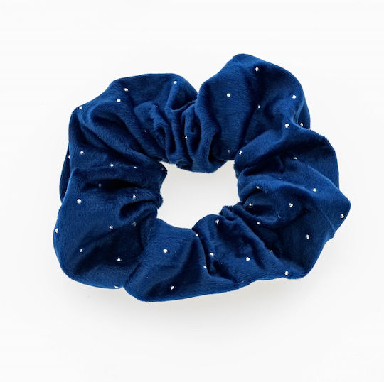 Soura Stoff Velvet Dekorierte Strass 5 Einzigartige Farben-Blau