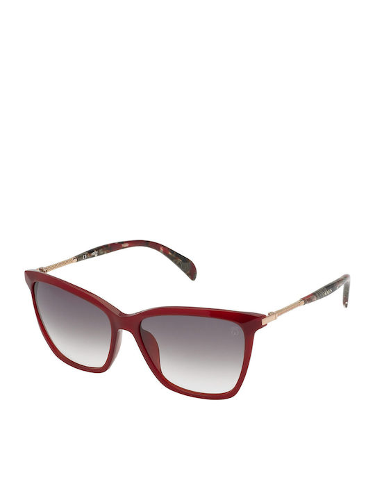 Tous Ochelari de soare Burgundy cu Cadru & Gri Lentilă