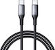 Joyroom Series USB 2.0 Cable USB-C male - USB-C 60W Μαύρο 1m