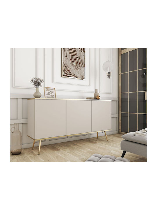 Bufet Oro din Metal Beige+Gold 160x85x39cm