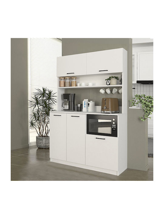 Tuco 3 Floor Cabinet White 123.8x40x180cm
