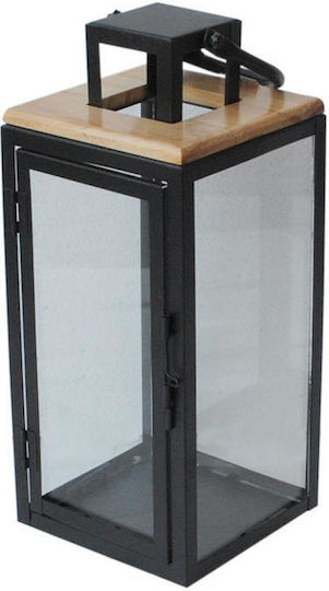 Atmosphera Laterne Metallisch Schwarz 13x13x31.5cm 1Stück